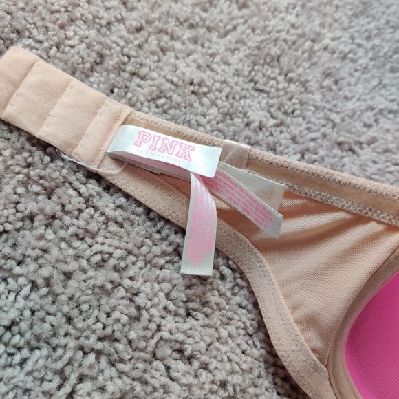 Pink Victoria secret Strapless Bra size 32DD - Picture 4 of 7